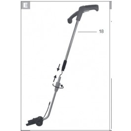 Maner telescopic cu roti