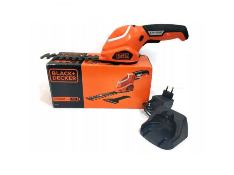 Foarfeca Gradinarit Gard Viu/Iarba 7.2 pe acumulator GSL700, Black & Decker, Li-Ion, 1.2Ah