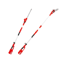 Motofierastrau si foarfeca gard viu cu maner lung telescopic Grizzly 40V 2in1 Set